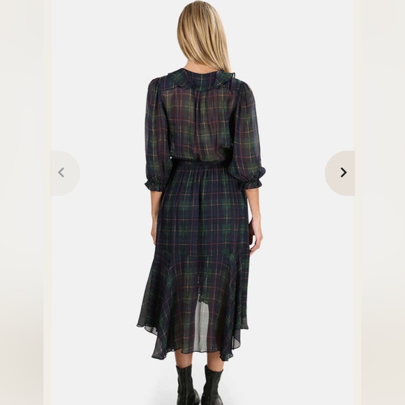 Revolve ICONS Swiss Dot Flamenco Wrap Dress - Picture 8 of 14